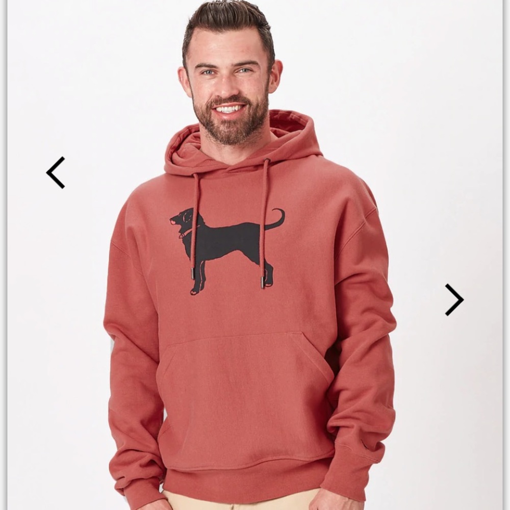 Black Dog Heavy Weight Faded Red Sweatshirt